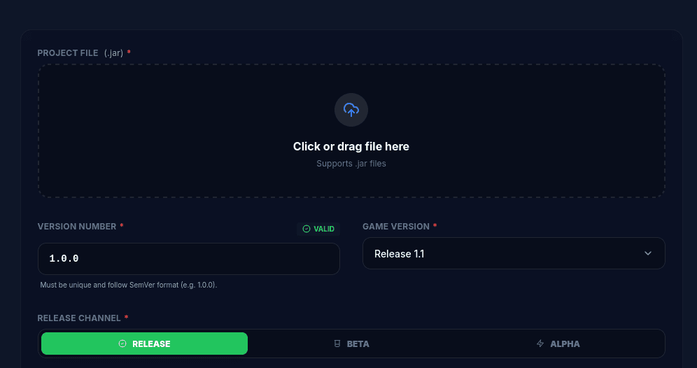 File Upload Interface